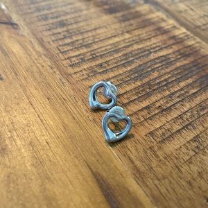 Tiffany & co open heart Elsa earrings